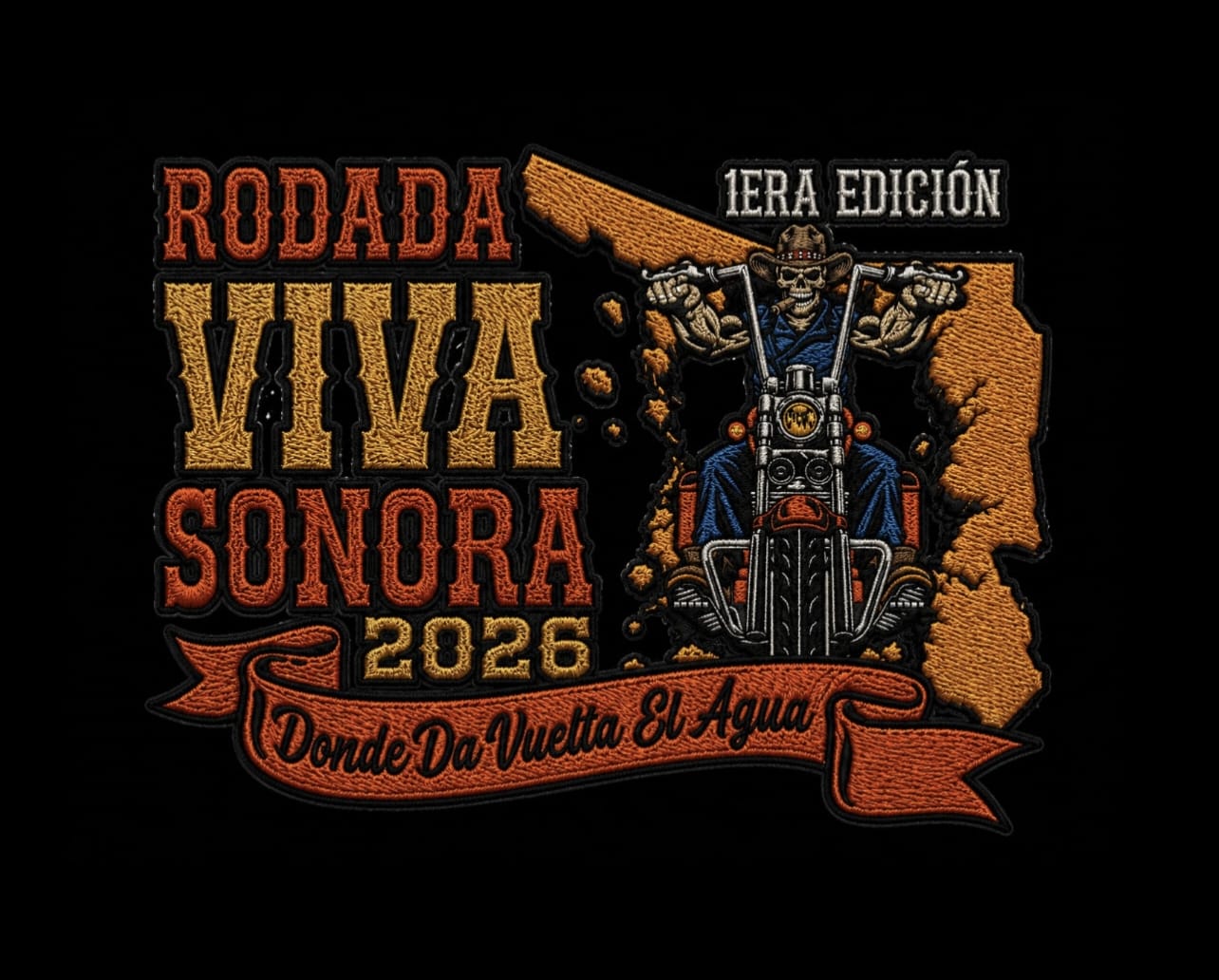 Nuevo emblema bordado oficial de Rodada Viva Sonora 2026